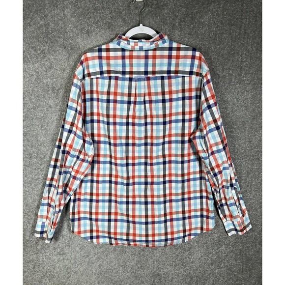 American Eagle AEO Prep Fit Button Down Long Sleeve Shirt Mens XXL Plaid - Picture 2 of 16